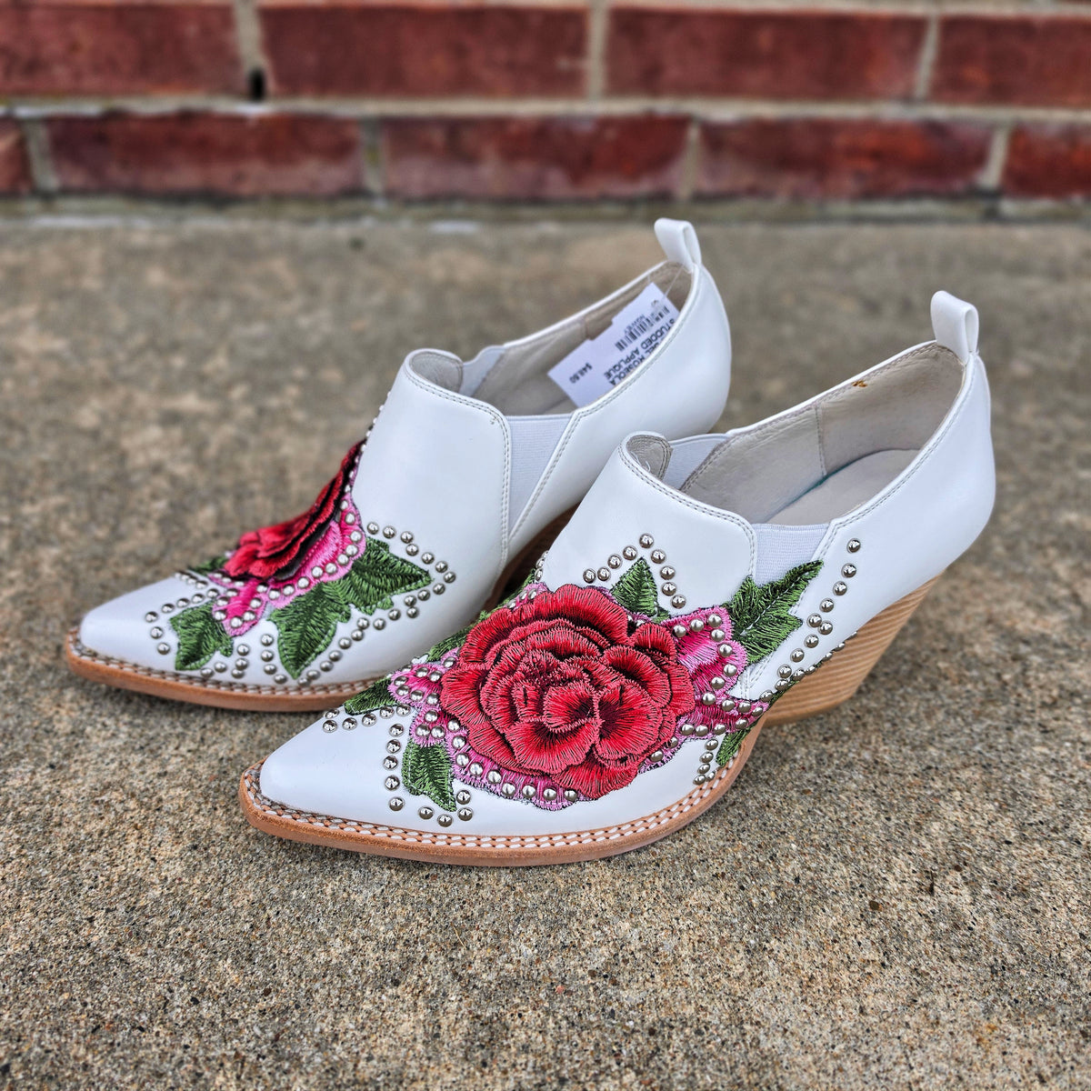 ROSEOLA STUDDED APPLIQUE BOOTIES