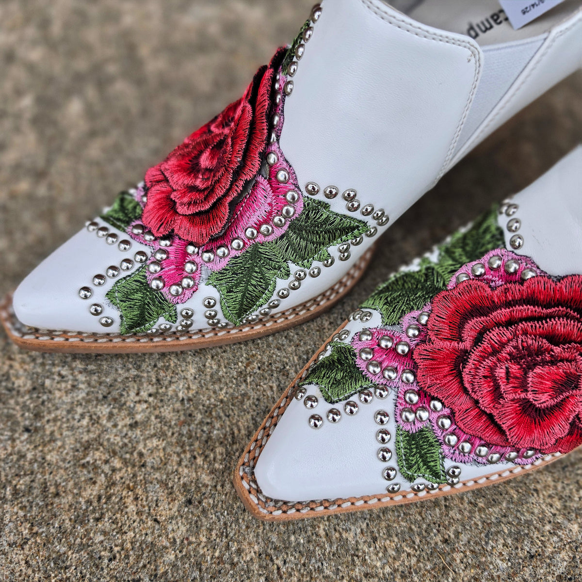 ROSEOLA STUDDED APPLIQUE BOOTIES