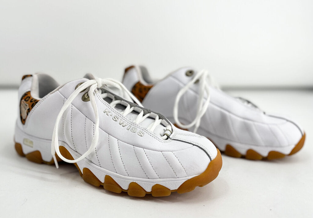 K SWISS WHT/LEOP 11