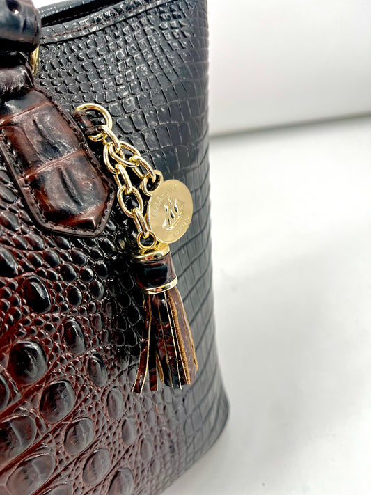 BRAHMIN ASHER CROCODILE EMBOSSED